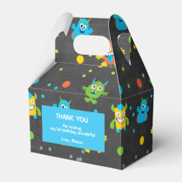 Caja Para Regalos Pequeño cumpleaños con tema de pizarra