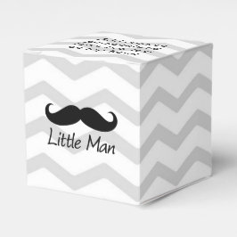 Caja Para Regalos Pequeño Hombre Mustache Chevron Cute Boys