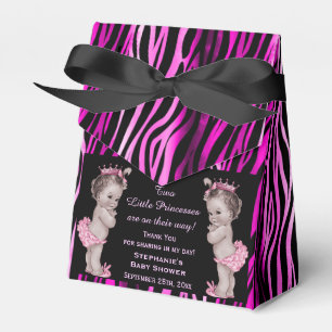 Caja Para Regalos Pequeño modelo de la cebra de princesa Twins Baby