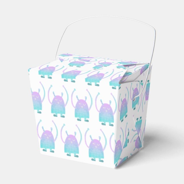 Caja Para Regalos Pequeño Monstruo Azul (Front Side)