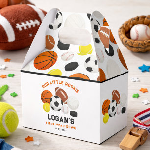 Caja Para Regalos Pequeño Novato Deportes Fiesta de Cumpleaños 1er a