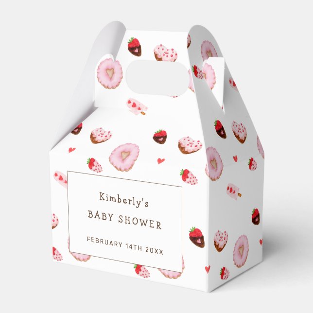 Caja Para Regalos Pequeño querido hace San Valentín Baby Shower (Front Side)