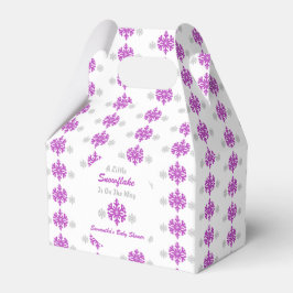 Caja Para Regalos Pequeño Snowflake En El Camino