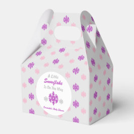 Caja Para Regalos Pequeño Snowflake En El Camino