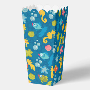 Caja Para Regalos Pequeños animales de mar de peces modernos y color