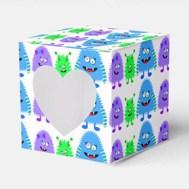 Caja Para Regalos Pequeños monstruos (Anverso)