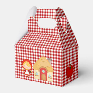Caja Para Regalos Pequeños personajes de Caperucita Roja en Red Ging