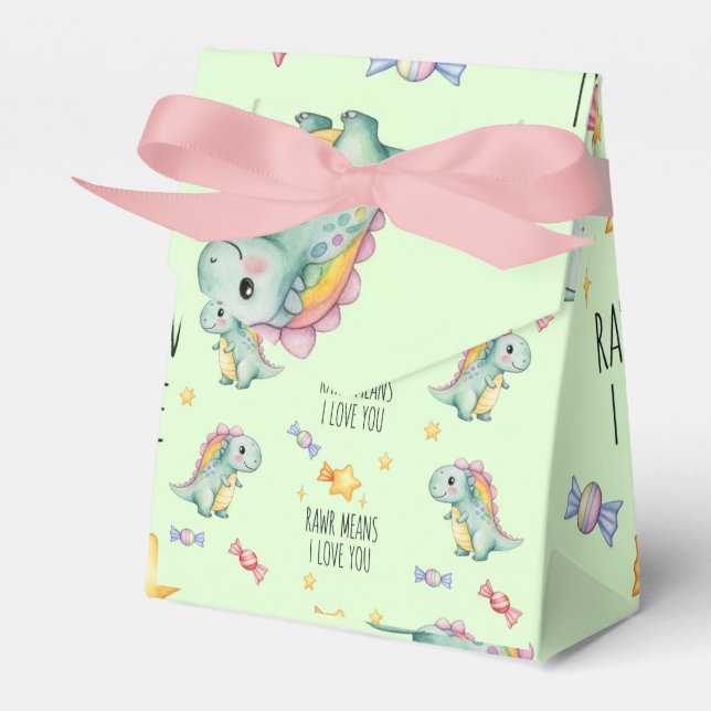 Caja Para Regalos Pequeños y divertidos dinosaurios de Natasha Us (Front Side)