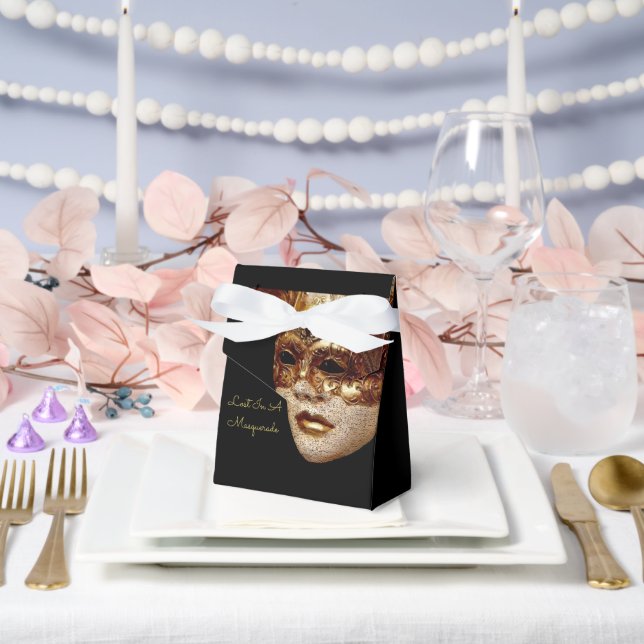 Caja Para Regalos Perdido en una fiesta de disfraces de Halloween (Boda)