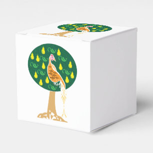 Caja Para Regalos Perdiz en un árbol de pera