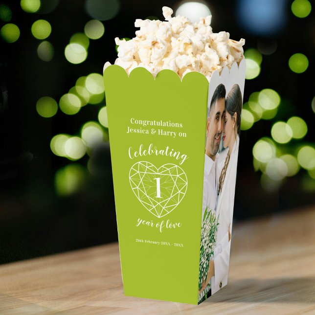 Caja Para Regalos Peridot 1er aniversario boda verde dos fotos (Subido por el creador)