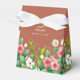 Caja Para Regalos Periwinkle Burnt Naranja Terracotta Boda