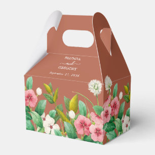 Caja Para Regalos Periwinkle Burnt Naranja Terracotta Boda