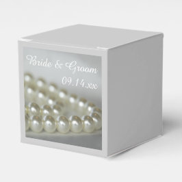 Caja Para Regalos Perlas Bodas blancas