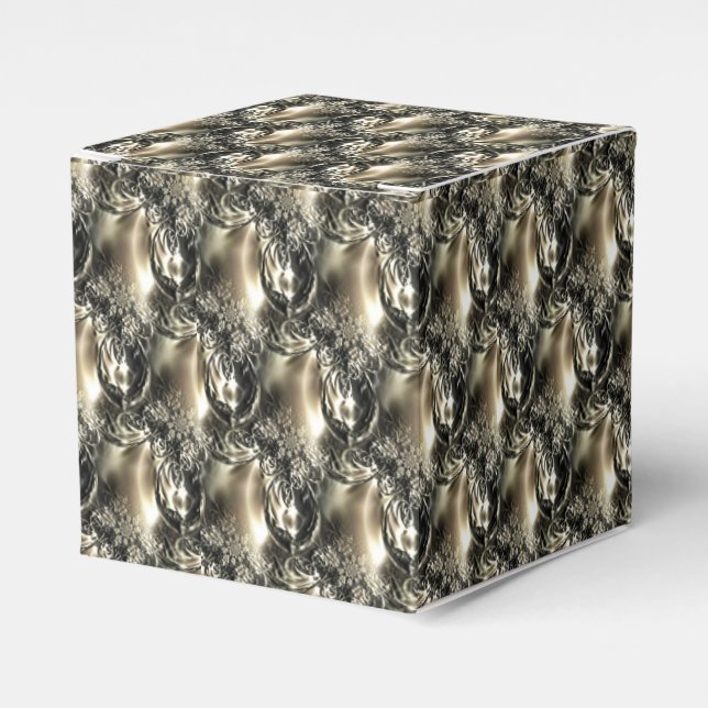 Caja Para Regalos Perlas doradas (Costado Anverso)