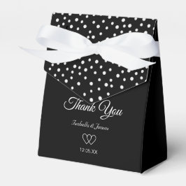 Caja Para Regalos Perlas elegantes en boda negra