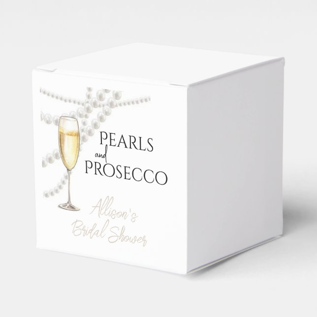 Caja Para Regalos Perlas y Prosecco (Costado Anverso)