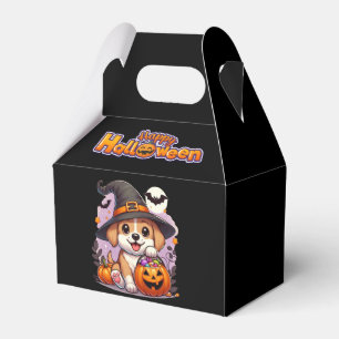 Caja Para Regalos Perrito de Halloween adorable