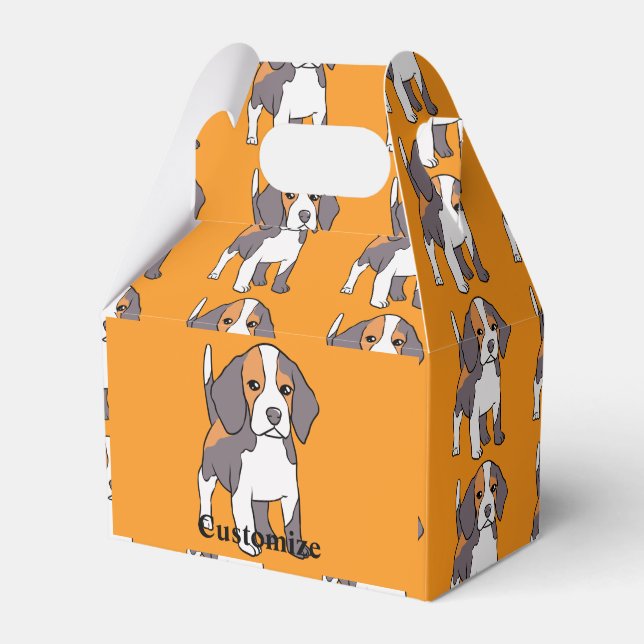 Caja Para Regalos Perro Beagle Cute Rama Thunder_Cove (Front Side)