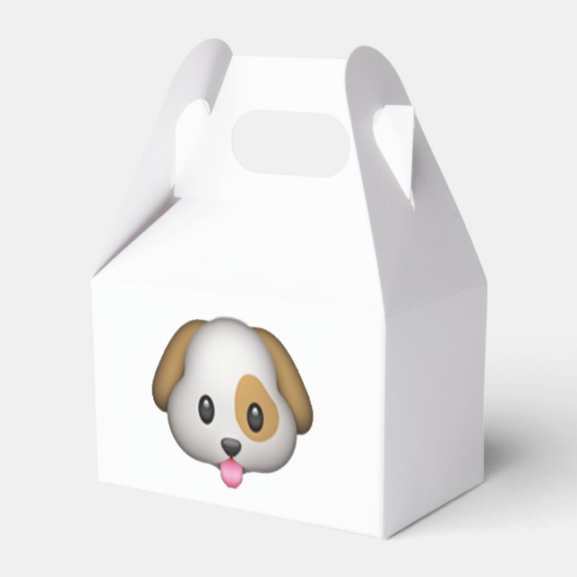 Caja Para Regalos Perro - Emoji (Reverso)