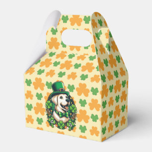 Caja Para Regalos Perro lindo del Día de San Patricio
