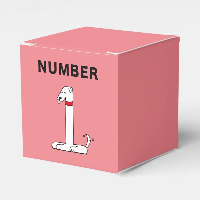 Caja Para Regalos Perro número uno (Costado Anverso)