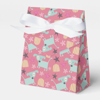 Caja Para Regalos Perros, estrellas y flores