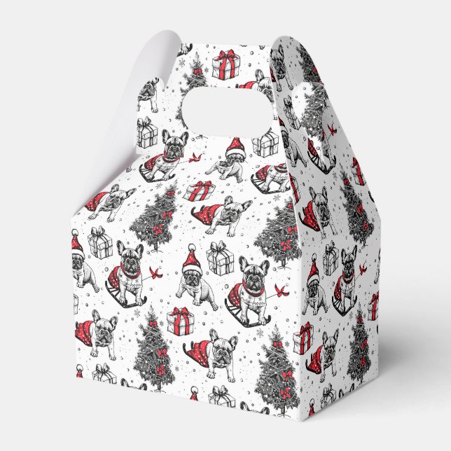 Caja Para Regalos Perros navidades en boceto de libros de arte (Front Side)