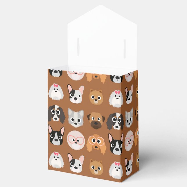 Caja Para Regalos Perros pequeños en Brown (Abierto)
