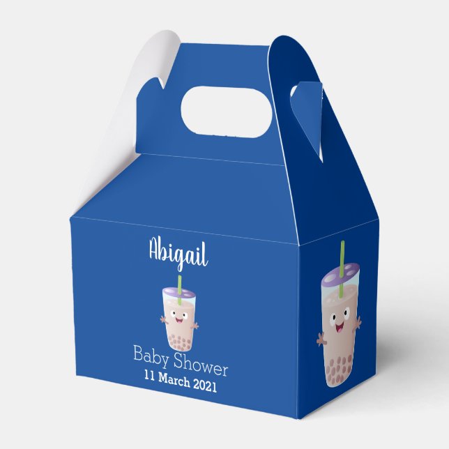 Caja Para Regalos Personaje de dibujos animados de Cute happy bubble (Front Side)