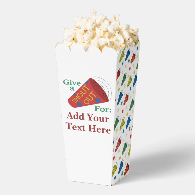 Caja Para Regalos Personalizable Dé Un Grito A Popcorn (apareció)