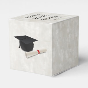 Caja Para Regalos Personalizable del diploma del casquillo de la