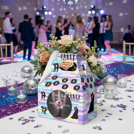 Caja Para Regalos Personalizable Disco Boda