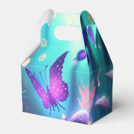 Caja Para Regalos Personalizable mágico de mariposa