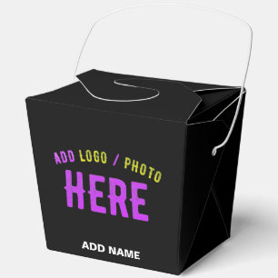 CAJA PARA REGALOS PERSONALIZABLE MODERNO ESTILO NEGRO VERIFICADO MAR
