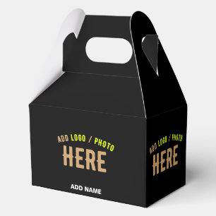 CAJA PARA REGALOS PERSONALIZABLE MODERNO ESTILO NEGRO VERIFICADO MAR