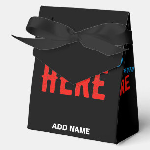 CAJA PARA REGALOS PERSONALIZABLE MODERNO ESTILO NEGRO VERIFICADO MAR