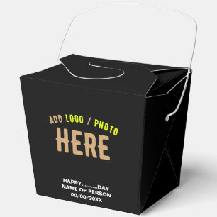 CAJA PARA REGALOS PERSONALIZABLE MODERNO ESTILO NEGRO VERIFICADO MAR