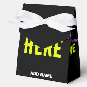 CAJA PARA REGALOS PERSONALIZABLE MODERNO ESTILO NEGRO VERIFICADO MAR