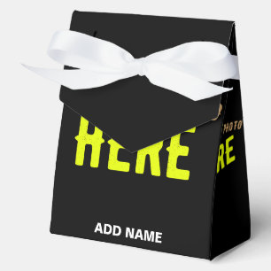 CAJA PARA REGALOS PERSONALIZABLE MODERNO ESTILO NEGRO VERIFICADO MAR