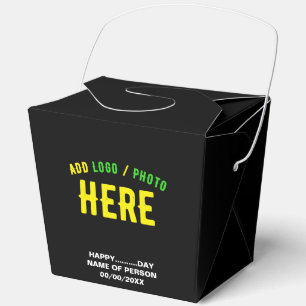 CAJA PARA REGALOS PERSONALIZABLE MODERNO ESTILO NEGRO VERIFICADO MAR