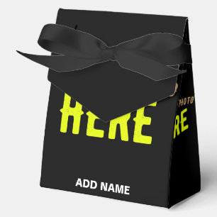 CAJA PARA REGALOS PERSONALIZABLE MODERNO ESTILO NEGRO VERIFICADO MAR