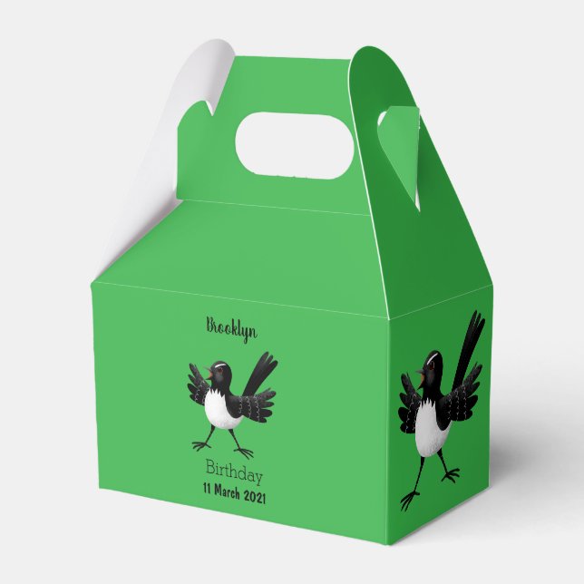 Caja Para Regalos Personalizado australiano Willie Wagtail (Front Side)