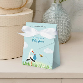 Caja Para Regalos Personalizado Baby Shower de Sky Blue Stork