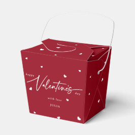 Caja Para Regalos Personalizado Color Feliz Día de San Valentín + Co
