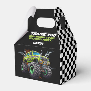 Caja Para Regalos Personalizado Con Monstruo Retro Nombre