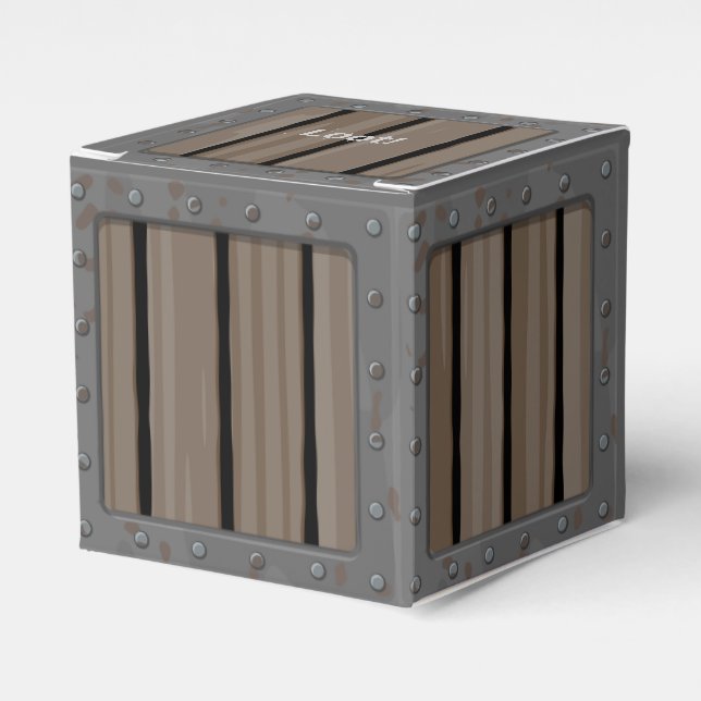 Caja Para Regalos Personalizado Crate (Costado Anverso)