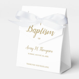 Caja Para Regalos Personalizado Cruce de oro blanco puro Bautismo al