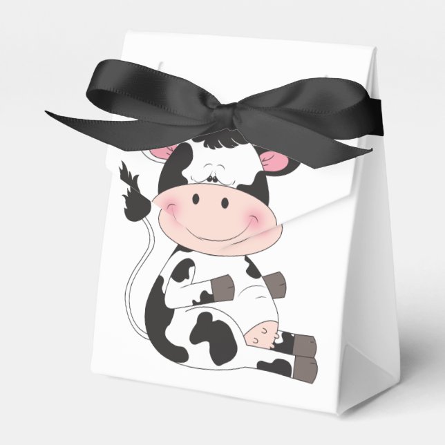Caja Para Regalos Personalizado Cute Baby Cow (Front Side)
