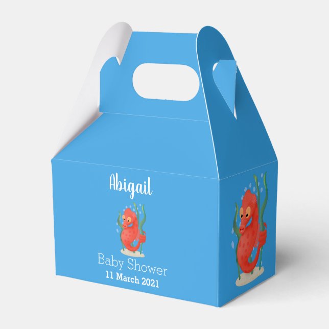 Caja Para Regalos Personalizado de caballitos de mar de pepino (Front Side)